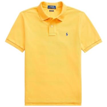 Imagem de POLO RALPH LAUREN Camisa polo de malha de ajuste clássico para meninos, (outono/inverno 2024) Bugle dourado, G