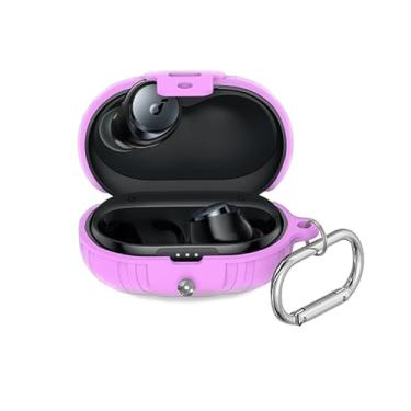 Imagem de SKPY Capa protetora com trava de segurança e absorção de choque compatível com Anker Soundcore Space A40 com mosquetão para meninos, meninas, mulheres, homens e adolescentes