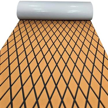 Imagem de LSS laidi Piso de barco, espuma de EVA, piso autoadesivo náutico, antiderrapante, para lancha, barco, barco, trailer, iate, caiaque, piscina, 234 x 94 cm