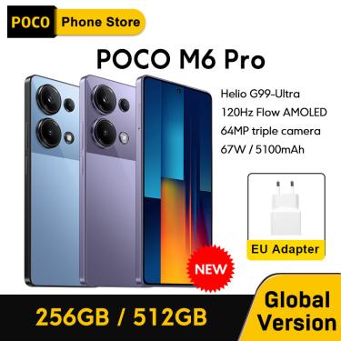 Imagem de POCO-Celular Versão Global  M6 Pro  Câmera Tripla de 64MP  256GB  512GB  Helio G99  Ultra NFC  6 67