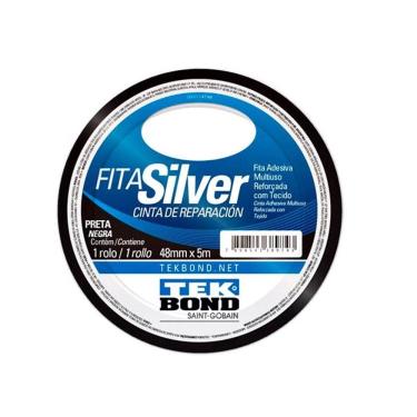 Imagem de Fita Silver Tape Preta 48 MM x 5 M - Tekbond 21191104805