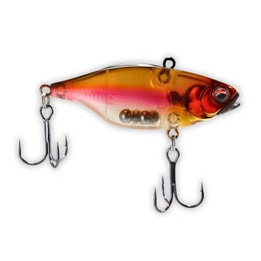 Imagem de U.S.A. BASS TACKLE Isca dura de acabamento premium M-Series Lipless Crankbait com ganchos de agudos do proprietário para pesca de robalo gigante largemouth Smallmouth (Tennessee Ghost, M-65)