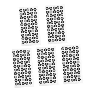 Imagem de 5 Folhas Marcação de Ponto de Scanner 3D Marcador de Digitalização 3D Alvos de Scanner 3D Pontos de Digitalização Negativos Adesivos Lidar Digitalização 3D Ponto Refletivo Filme Refletivo Adesivo Magn