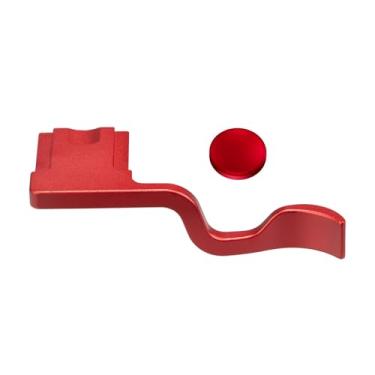 Imagem de Punho de polegar para cima de metal para câmera digital Fuji Fujifilm XT50 XT3 Hot Shoe Acessórios de mão para polegar (vermelho)