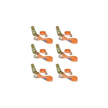 Imagem de Kit Com 6 Cinta de Amarração Com Catraca para Moto - 3m - 0,8t - RCAI-
