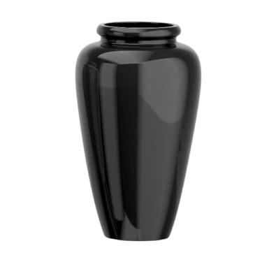 Imagem de Vaso Fibra De Vidro Cachepot Tipo Vietnamita Vitrificado Grande (Preto)