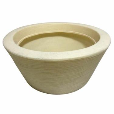 Imagem de Vaso Bacia De Polietileno Com Textura Para Plantas 26cm - Alpe & Arita