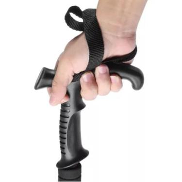 Imagem de Bengala de Alumínio Ajustável 110cm Multifuncional Bastão para Caminha