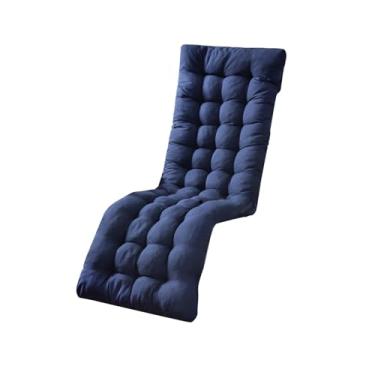 Imagem de Nishiyuenyi Almofada para Cadeira de Estar Almofada para Assento de Espreguiçadeira Acessórios Macio Relaxante Leve Longo Almofada para Banco Reclinável para Escr, Azul