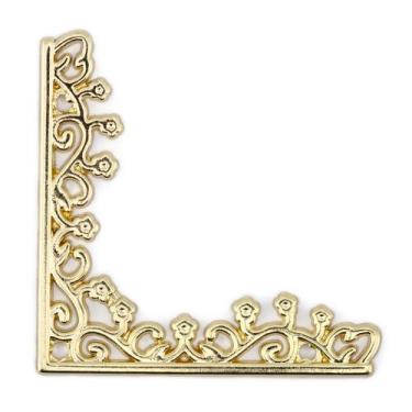 Imagem de Kit 4 Cantoneira Arabesco Grande Decoração Caixas Bandejas Espelhos Vi