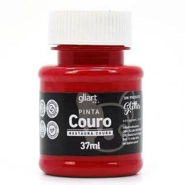 Imagem de Tinta para couro Natural e Sintético Pinta Couro Gliart 37ml, Vermelho