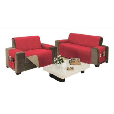 Imagem de Kit Com 2 Capas Para Sofá King De 2 e 3 Lugares Impermeável - BruceBab