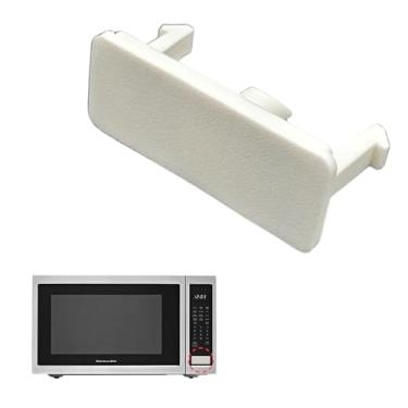 Imagem de Substituição de botão de micro-ondas para modelos KitchenAid/Whirlpool, botão de ejeção de porta retangular (branco)