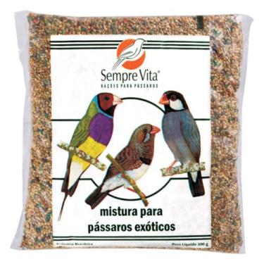 Imagem de Ração Para Pássaros Exóticos Sempre Vita - 500g