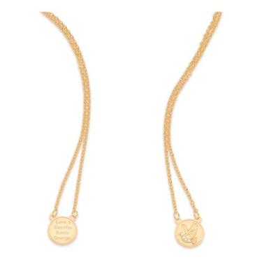 Imagem de Escapulário Formado Por Corrente De Elo Cad 532342 - Rommanel, Branco,