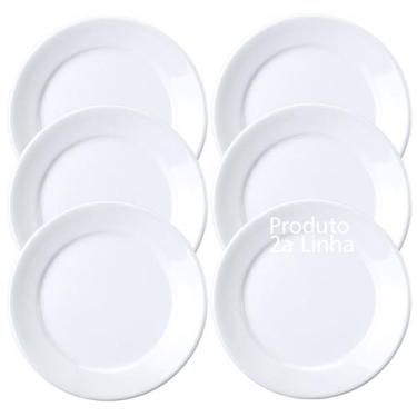 Imagem de Jogo 6 Pratos Rasos Restaurante Porcelana Bar Hotel Germer 2a Linha - 