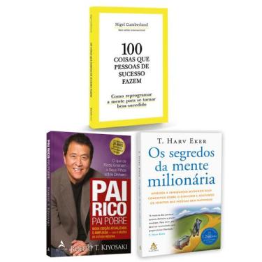 Imagem de Kit 3livros, Pai Rico, Pai Pobre + 100 Coisas Que Pessoas de Sucesso F