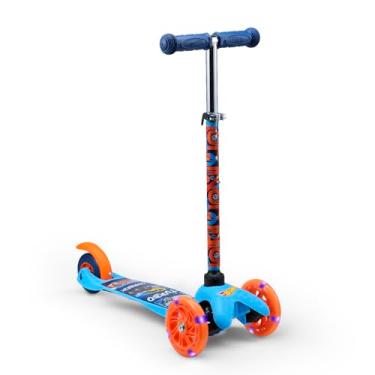 Imagem de Hot Wheels Scooter de auto-equilíbrio com rodas que acendem, deck extra amplo, plataforma de 3 rodas, freio ativado para os pés, limite de 34 kg, crianças e crianças meninas ou meninos, para crianças a partir de 3 anos