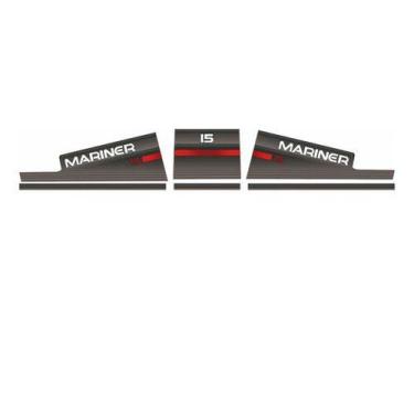 Imagem de Kit Adesivo Faixa Motor De Popa Mariner 15 Hp Degradê - SPTS