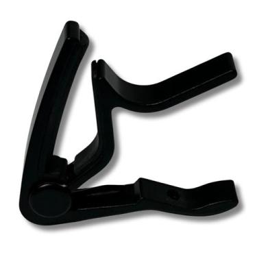 Imagem de Capotraste para Violão Aço Metal Alumínio Preto Turbo