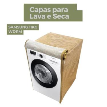 Imagem de Capa para lava e seca samsung 11kg wd11m impermeável flex - Capas Flex