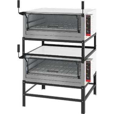 Imagem de Forno Lastro Duplo Elétrico Gastromaq Fle950dpg Guilhotina, 220V