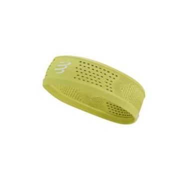 Imagem de Faixa de cabeça + fina - On/Off Amarelo Fluo - COMPRESSPORT
