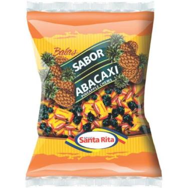 Imagem de Bala Mastigável  Abacaxi 600g -  Santa Rita - Balas Santa Rita