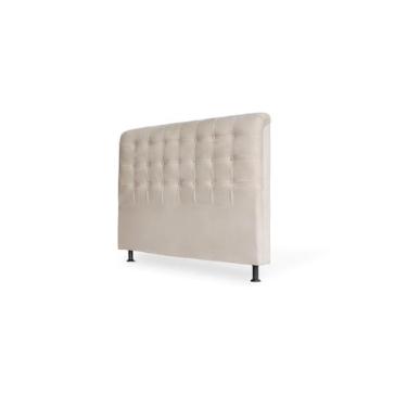 Imagem de Cabeceira De Cama Box Ana Queen 160cm X 118cm Couro Bege Mz Decor - Ma