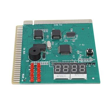 Imagem de Placa de Diagnóstico para PC, 4 Dígitos, Padrão PCI ISA, Porta Dupla, Exibição de Código Post, Ferramenta de Reparo da Placa-mãe