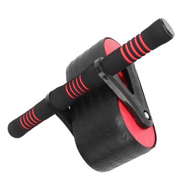 Imagem de Roda de Rolo Abdominal Roda Abdominal Roda de Rolo Abdominal, Roda de Rolo Abdominal Rodas de Exercício para Equipamento de Treinamento de Força de Crampons (Vermelho)