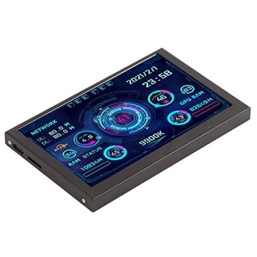 Imagem de Monitor de Dados de CPU de PC Yctze 5in IPS USB C Tipo C, Tela de Exibição de Temperatura da Caixa Mini ITX, Tela de Painel de Sensor de PC para CPU, GPU, Monitoramento de RAM