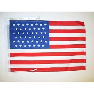 Imagem de AZ FLAG Bandeira dos EUA 1896-1908 45 estrelas 45 x 30 cm Bandeira americana antiga 30 x 45 cm
