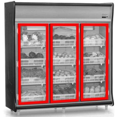 Imagem de 3 Borracha Gaxeta Expositor Para Polofrio 2153 Porta de Vidro 50x150 -