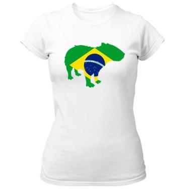 Imagem de Camiseta Baby Look Capivara Fauna Brasileira - Alearts, P