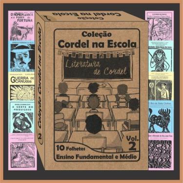 Imagem de Kit livretos de cordel (ensino fundamental e médio) 10 títulos vol.2 -