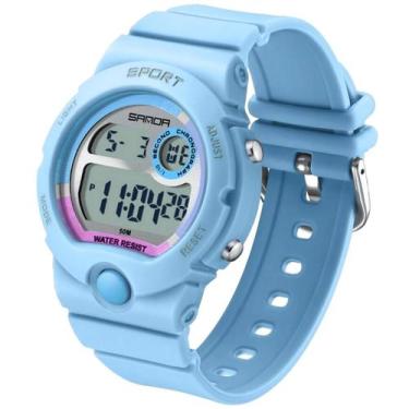 Imagem de Relógio Digital Feminino MixColor Casual Esportivo A Prova Dágua - San