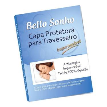 Imagem de Capa De Travesseiro Antialergico Impermeável 70x50cm 100% Algodão  - G