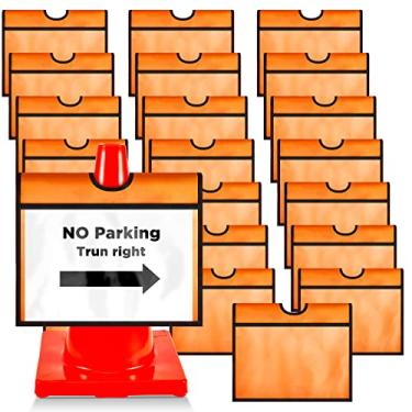 Imagem de Manga Cone de Trânsito Sinais de Tráfego Sinais de Trânsito Laranja Sinal de Aviso de Atividade ao Ar Livre Placa de Aviso de Cone Esportivo Manga de Mensagem para Escola Externa de Carro Sinais de Trânsito Rodoviário (24