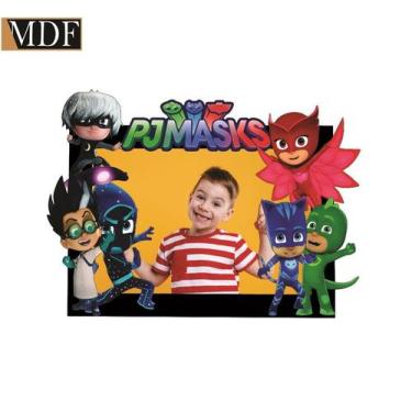 Imagem de Porta Retrato Infantil 3d Pijaminhas Fotos 10x15 Aniversário Mdf Adesi