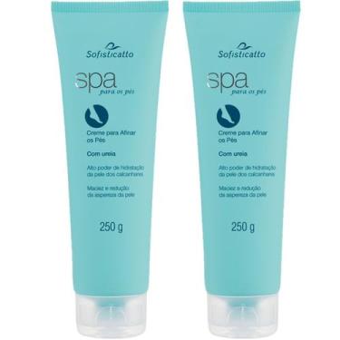 Imagem de Kit 02 Cremes Hidratante Para Afinar Os Pés Com Uréia 250g - Sofistica