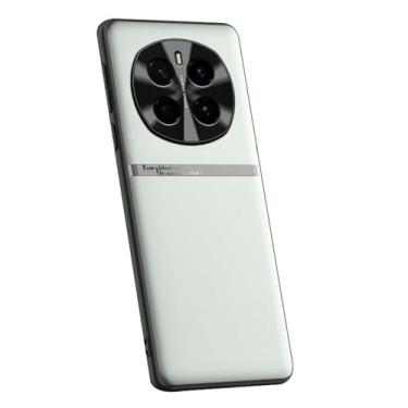 Imagem de LYJSMGZ Capa fina para Honor Magic 7 Pro/7, homens e mulheres, capa de couro vegano líquido, luxuosa, proteção total para lentes antiqueda, verde, 7