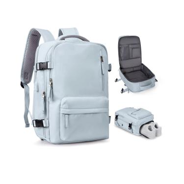 Imagem de Mochila de viagem Coowoz Airline aprovada à prova d'água 30L azul