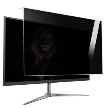 Imagem de HXLXWUSC Tela removível de privacidade de computador 61 cm, filtro de luz azul, protetor de tela de privacidade para monitor HD suspenso para escola (24)