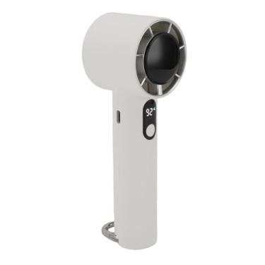 Imagem de Fã Portátil Portátil, fã de Bolso Silencioso Recarregável, Ventilador de Refrigeração Poderoso Com Tela de 5 Velocidades e Tela Digital, fã de Turbo Pessoal para Camping Ao Ar