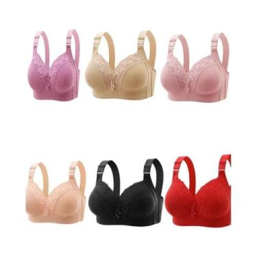 Imagem de Bralette de Renda Plus Size - Decote V Profundo - Lingerie Sexy, 46, 6