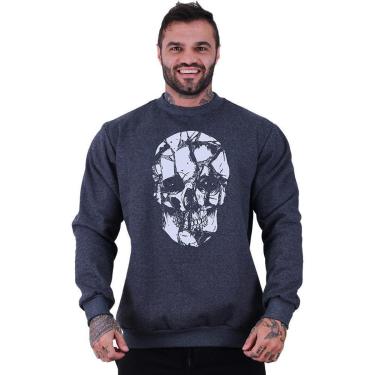 Imagem de Blusa Moletom Basic MXD Conceito Sem Touca Treino Fitness Hard-Masculino