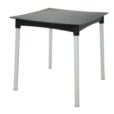 Imagem de Mesa Tramontina Diana 70x70cm Preto Pernas de Alumínio