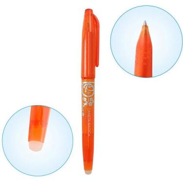 Imagem de Caneta Apagavel Magica Fantasminha Apaga Calor Laranja - De Acordo com
