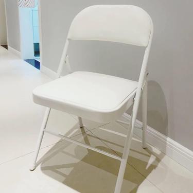 Imagem de Bancos Dobráveis Para Adultos Portáteis, Banquinhos Pequenos, Cadeira Comercial Portátil Com Estrutura De Aço Para Escritório Em Casa, Festa De Casamento, Eventos Internos E E, White